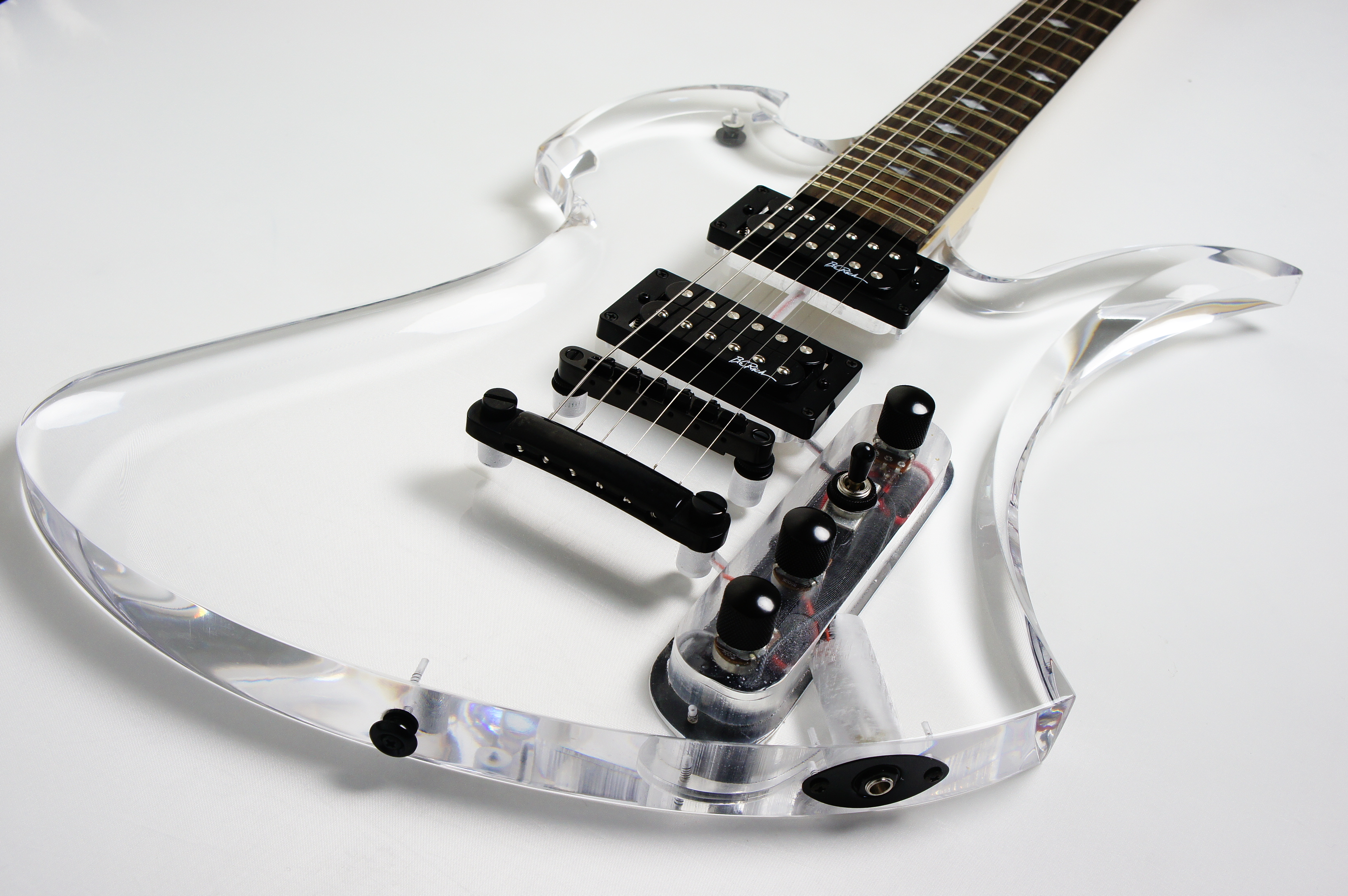 御出産御祝 御祝 出産祝い エレキギター B.C.rich アクリルクリア