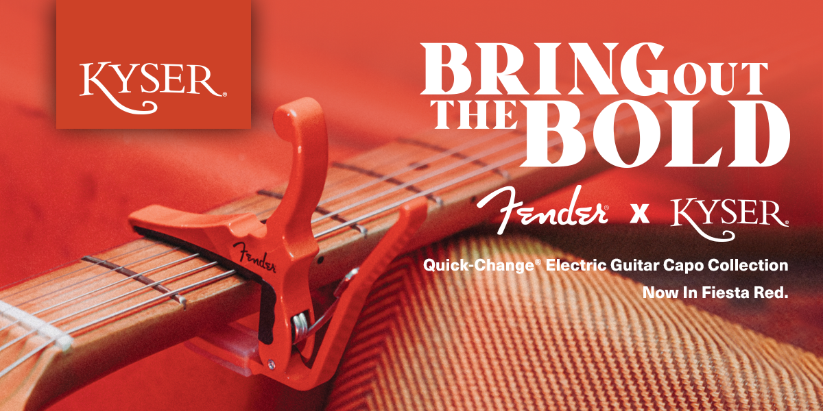 Kyser新製品 Fender® Capo Fiesta Red