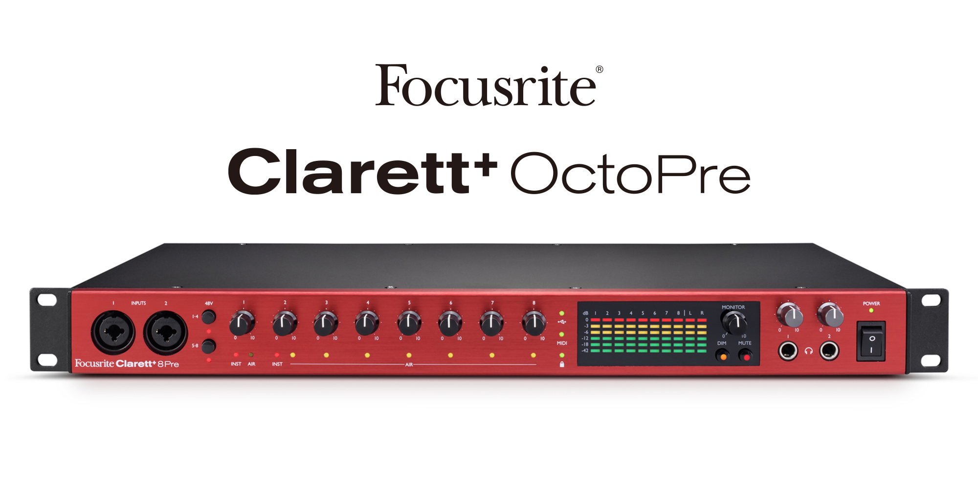 Focusrite Clarett+Octopteを発表