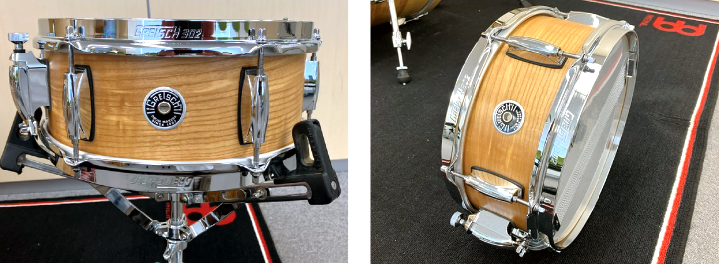 GretschDrums Limited Edition Brooklyn Series Exotic Figured Ash 12” Snare Drum