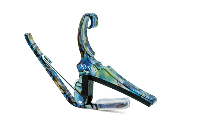 Kyser新製品 Kyser® Quick-Change® Acoustic Guitar Capo ABALONE