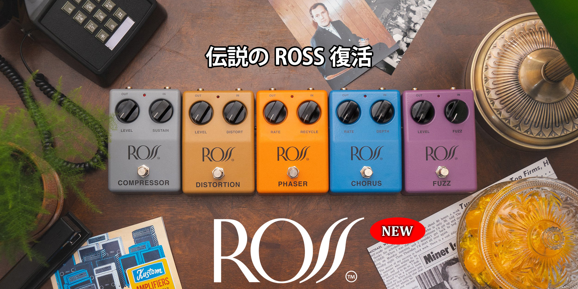 伝説のROSSブランドが復活！ ROSS 新製品 5機種リリース